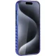 Чехол Audi для iPhone 15 Pro Max IML Big Logo MagSafe, синий