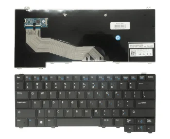 Dell Latitude E5440 / E5450 tastatūra klēpjdatoram, melna