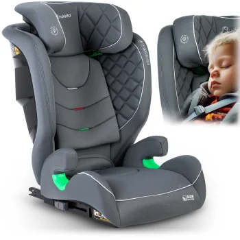 Детское автокресло Nukido Louis 15-36 кг ISOFIX, серый