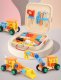 Kids Toy Tool Set Constructor \"Cars\" Wooden Workshop in a Case