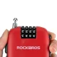 Велосипедный замок Rockbros 32420981001 с выдвижным тросом, красный