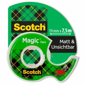 Клейкая лента 3M Scotch Magic с диспенсером, 19 мм x 7.5 м, матовая...