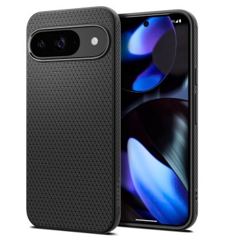 Google Pixel 9 / 9 Pro Spigen Liquid Air TPU Case Cover, Black | Чехол Кейс Кабура Бампер для...