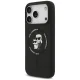 Чехол Karl Lagerfeld Silicone Karl&Choupette Ring MagSafe для iPhone 18 Pro Max / 17 Pro Max, чёрный