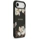 Чехол Guess Grained Flowers Classic Logo MagSafe для iPhone Air, Черный