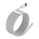 Кабель Baseus Simple Wisdom USB - Lightning 1.5м 2.4A (2 шт.), Белый