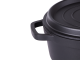 Aluminum Non-Stick Pot with Lid, 4L, for Induction and Oven, Black