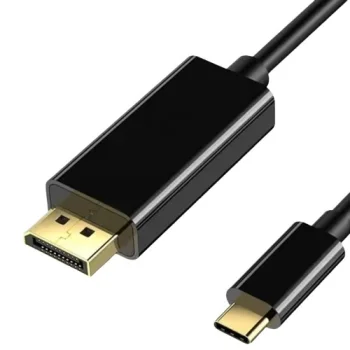 Kabelis USB Type-C uz DisplayPort 1.2, 4K 60Hz, 3m, melns