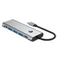 USB-C концентратор 9в1 Tech-Protect HB04 HDMI 4K 60Hz PD 100W, серый