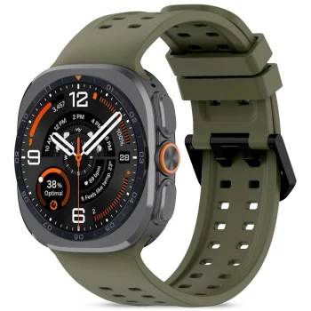 Tech-Protect Silicone Air siksniņa Samsung Galaxy Watch Ultra 47mm, Olive Green
