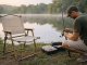 Folding Camping Chair for Patio and Balcony Sturdy, Beige