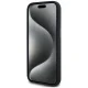 Чехол Karl Lagerfeld Silicone Shadow Metal Initial MagSafe для iPhone 15, черный