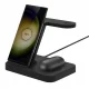 Tech-Protect QI15W-A37 3in1 Bezvadu Indukcijas Lādētājs 15W - Melns | Wireless Inductive Charger
