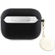 Guess AirPods Pro 2 maciņš Fixed Glitter Heart Diamond Charm, melns