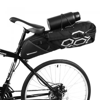 Wozinsky Ūdensizturīga Velosipēda Aizmugurējā Velosoma Mantām 12L, Melna | Waterproof Bicycle Bag Under the Saddle