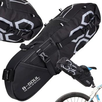 Velosipēda soma zem segla ūdensnecaurlaidīgs pannier aizmugurējais maiss | Bike bag under saddle waterproof pouch...