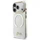 Чехол Guess IML Glitters Script Strap MagSafe для iPhone 17 Pro – прозрачный