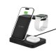 Tech-Protect QI15W-A37 3in1 Bezvadu Indukcijas Lādētājs 15W - Melns | Wireless Inductive Charger