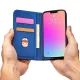 Чехол-книжка Magnet Card Case для iPhone 13 Pro с кошельком и подставкой синий