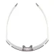 Velo brilles Rockbros SP338 ROAD TO SKY ar 3 maināmām lēcām, krēmkrāsā