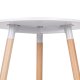 Moderns apaļš galds virtuvei un viesistabai 60 cm ModernHome, balts