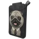 Nimmy New Big-Eye Cute Pets 2.0 Dog magnētiskais maciņš ar statīvu, melns