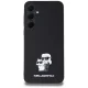 Чехол Karl Lagerfeld для Samsung Galaxy A35 Saffiano Karl&Choupette Pin, черный