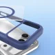 Dux Ducis Skin X Pro Wallet Case for iPhone 17 Pro Max, MagSafe, Blue