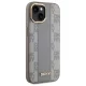 DKNY iPhone 15 Plus vāciņš Leather Checkered Mono Pattern MagSafe, bēšs