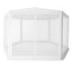 Multigarden Garden Pavilion with Mosquito Net, 2x2x2 m, White