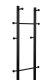 ModernHome Coat Rack Stand with 8 Hooks, 175 cm Metal Hall Tree for Entryway, black