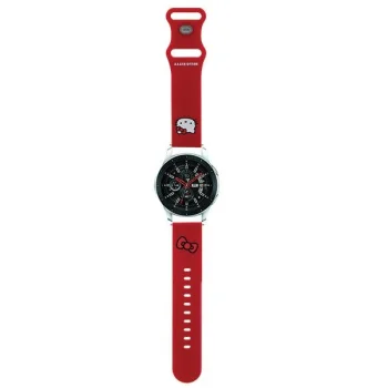 Hello Kitty Silicone Kitty Head Universal Smartwatch Strap 22mm, Red