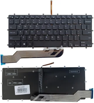 Клавиатура для Dell Inspiron 7569, 7579, 7368, 5370 с подсветкой, US, черная