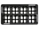 DIVODV Seedling Trays for Sowing and Planting, 8 Cells, Black