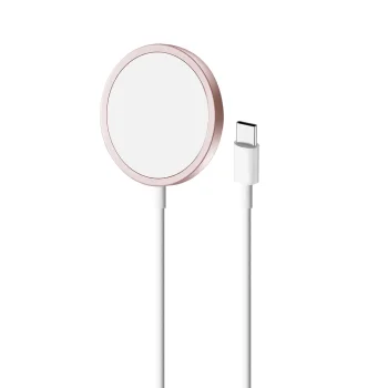 Puro Magnetic bezvadu lādētājs, saderīgs ar MagSafe, USB-C, 1m, rozā