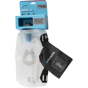 HydraPak Seeker ūdens maiss ar filtru 3 L, caurspīdīgs