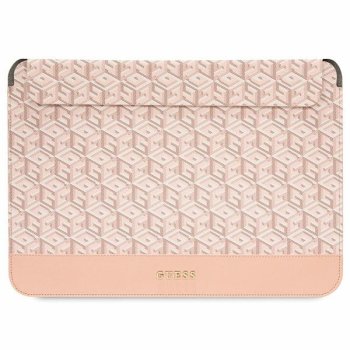 Чехол для ноутбука Guess GCube Stripes 14", розовый