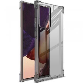 Samsung Galaxy Note 20 Ultra IMAK Silky Anti-drop TPU Soft Cover + Screen Protector Film, Transparent Black | Telefona...
