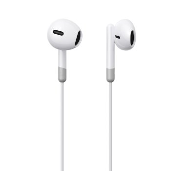 Joyroom JR-EW01 vadu austiņas 3.5mm ar mikrofonu baltas