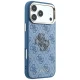 Vāciņš Guess 4G & Big Resin Logo priekš iPhone 17 Pro Max / 18 Pro Max, gaiši zils