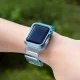 Силиконовый ремешок с чехлом для Apple Watch 1/2/3 38mm, Синий