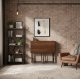Saliekamais datorgalds ModernHome 80x45 cm, klēpjdatora galds loft stilā