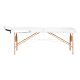 Balance Lux Portable Massage Table Wooden 2 Section Folding Bed 190x70, white