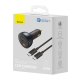 Baseus TZCCZM-0G USB-A / USB-C automašīnas lādētājs 160W PPS / QC 5 / PD - pelēks | Phone Car Charger