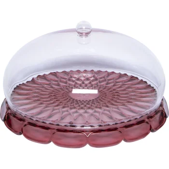 Блюдо для торта с крышкой Guzzini Vanity 30 см, лиловое