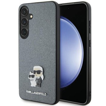 Samsung Galaxy S24+ Plus (SM-S926) Karl Lagerfeld Saffiano Karl&Choupette Metal Pin Case Cover, Gray | Чехол...
