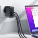 Быстрое зарядное устройство GaN UK 100W Power Delivery 3x USB-C 1x USB – чёрный