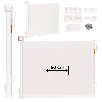 Aizsargbarjera bērniem un mājdzīvniekiem, līdz 150 cm, ECOTOYS, bēša