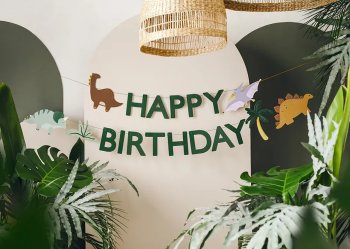 Party Decor Birthday Decorations Garland 3m, Dinosaurs
