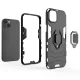 Bruņots telefona vāciņš Ring Armor priekš iPhone 14 Plus ar gredzenu, melns